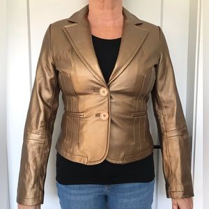 Leather size medium blazer
